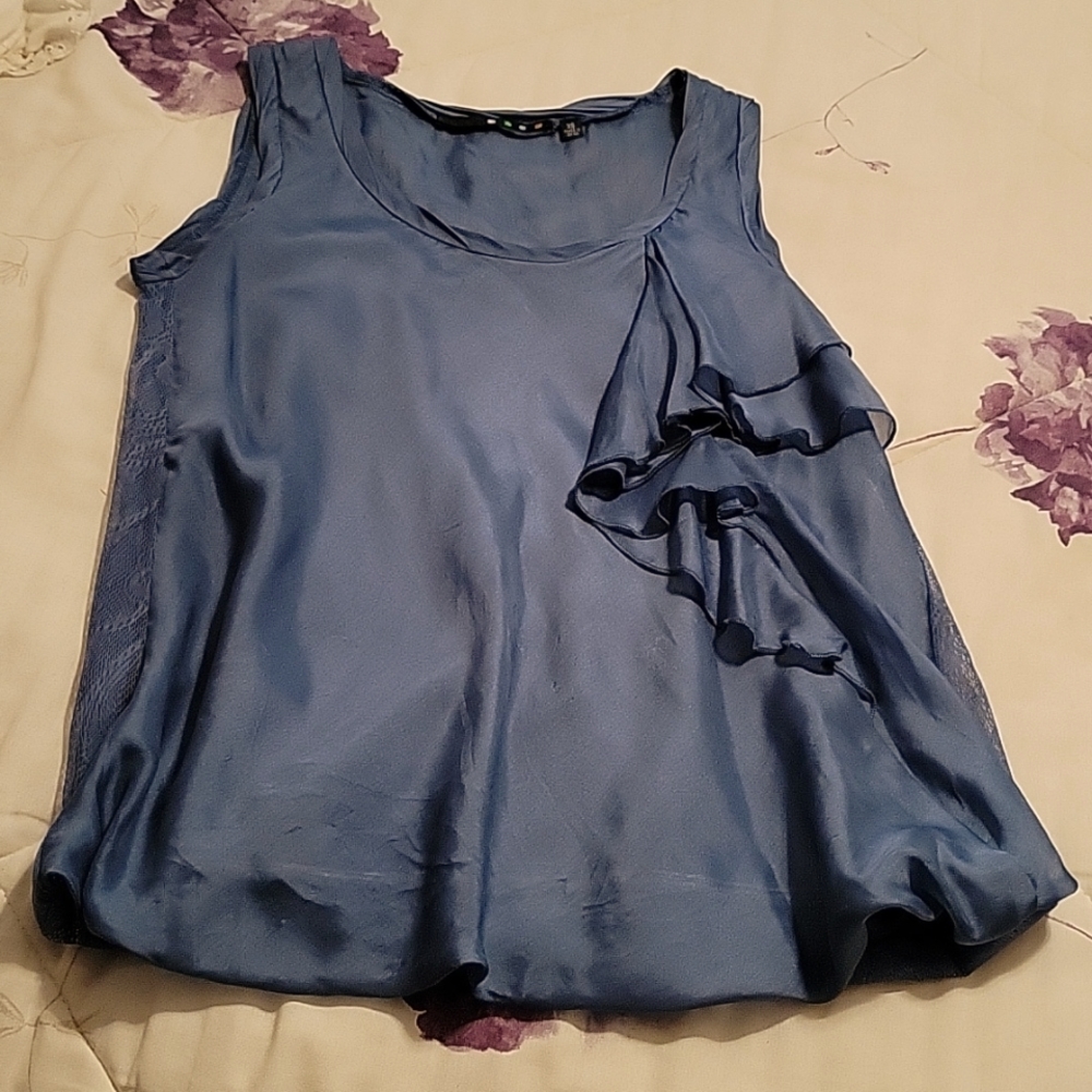 Silk Sleeveless top, XS